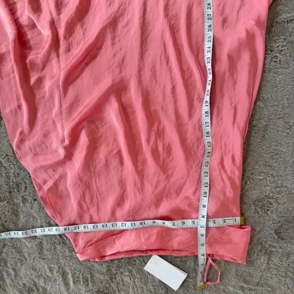 Guapa Girlfriend Cowl Toga Pink Dresses One Shoulder Size‎ XL